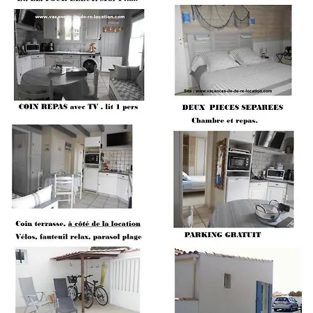 Ile De Re, Pied A Terre Avec Velos, Wifi, Cuisine, Linge, Parking Gratuit *
